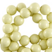 Acrylic beads 8mm round Shiny Fernwood green